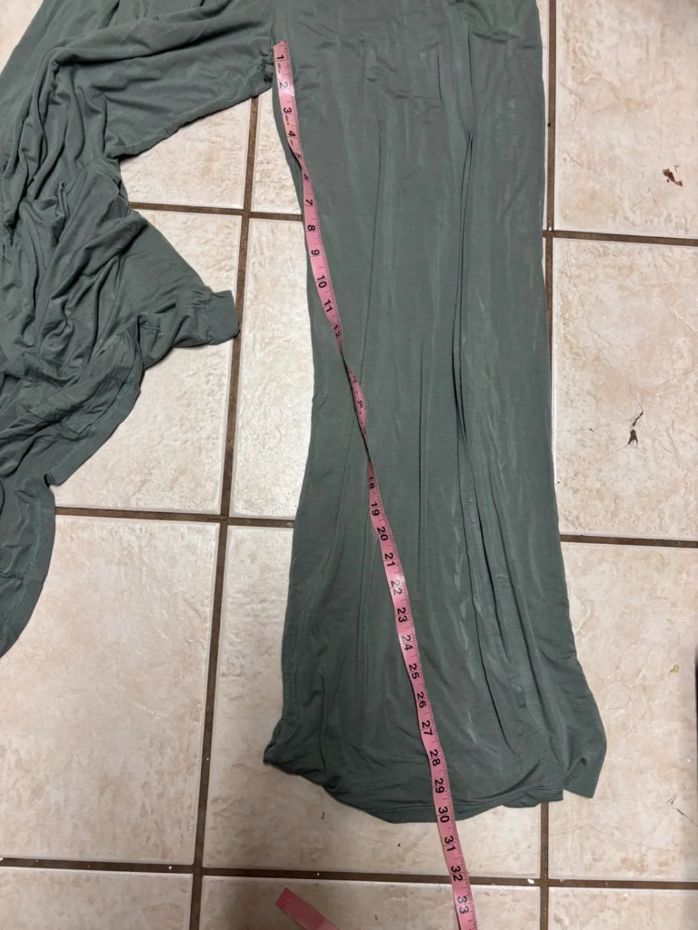 Lulus Knockout Sage Green Wide-Leg Pants medium 30L - Picture 9 of 10